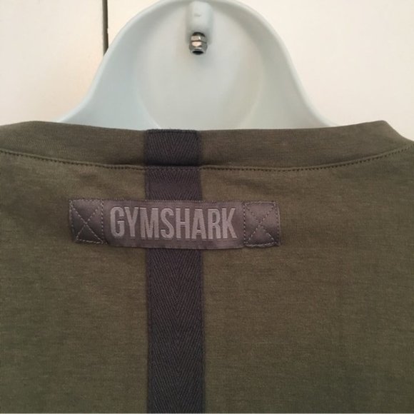 𝅺gymshark Khaki Green Box Utility Crop Sweater - Picture 9 of 11